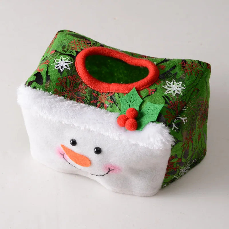 Christmas Decoration Paper Towel Cover Christmas Tissue Box Desktop Accessories Atmosphere Decoration Christmas Gift Christmas Home Decor