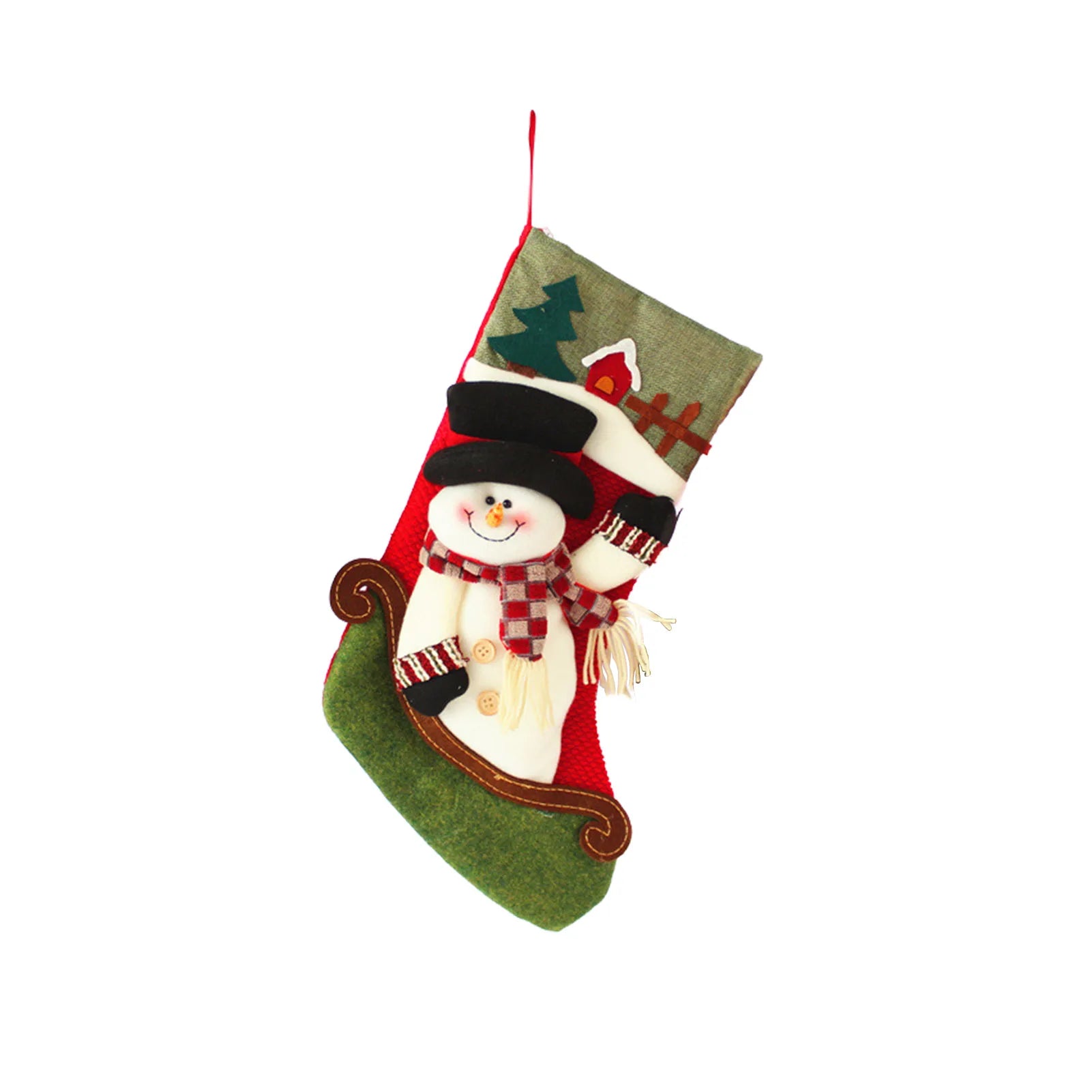 Large Christmas Stockings Knitted Faceless Santa Gnome Doll Socks Xmas Candy Gift Bag Christmas Tree Pendant New Year Home Decor