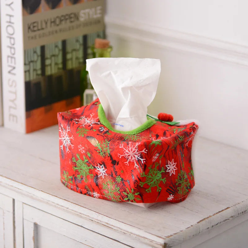 Christmas Decoration Paper Towel Cover Christmas Tissue Box Desktop Accessories Atmosphere Decoration Christmas Gift Christmas Home Decor