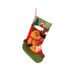 Large Christmas Stockings Knitted Faceless Santa Gnome Doll Socks Xmas Candy Gift Bag Christmas Tree Pendant New Year Home Decor