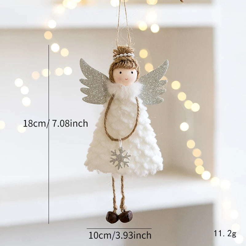 Christmas Dolls Christmas Decoration Ornament New Year Gift Christmas Angel Doll Tree Ornament Xmas Decoration for Home Cute Holiday Gift Decor Christmas Gift for Girls