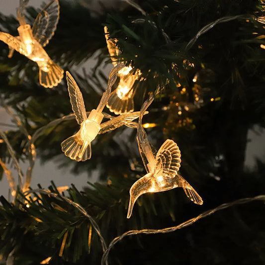 Hummingbird String Lights 40 LED Lights Mini Vintage Christmas Halloween Decorative String Lights Patio Garden Home Christmas Lights Home Decor Lights