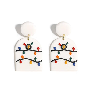 Christmas Earrings for Women Festival Gifts for Women Clay Drop Earrings 3D Handmade Earrings Xmas Accessories Snowman Earring Christmas Party Jewellery Christmas Costume Accessories