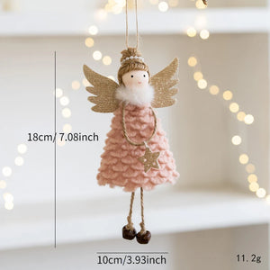 Christmas Dolls Christmas Decoration Ornament New Year Gift Christmas Angel Doll Tree Ornament Xmas Decoration for Home Cute Holiday Gift Decor Christmas Gift for Girls