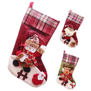 Christmas Stockings Christmas Tree Cute Stockings Holiday Stockings Christmas Stuffers Candy Bag Christmas Gift Bag Santa Elk Socks Fireplace Decorations