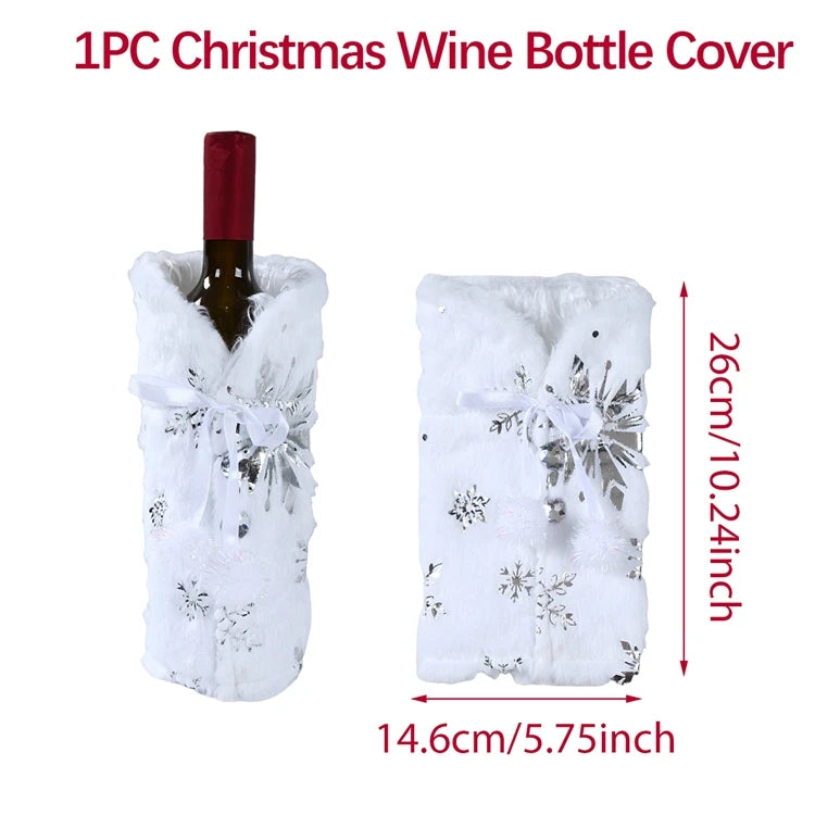 Christmas Wine Bottle Cover Christmas Decorations For Home Christmas Ornament Gifts New Year Decorations