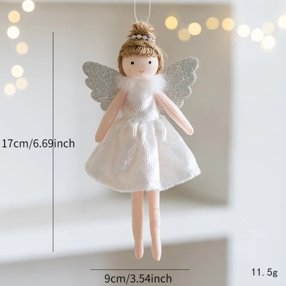 Christmas Dolls Christmas Decoration Ornament New Year Gift Christmas Angel Doll Tree Ornament Xmas Decoration for Home Cute Holiday Gift Decor Christmas Gift for Girls