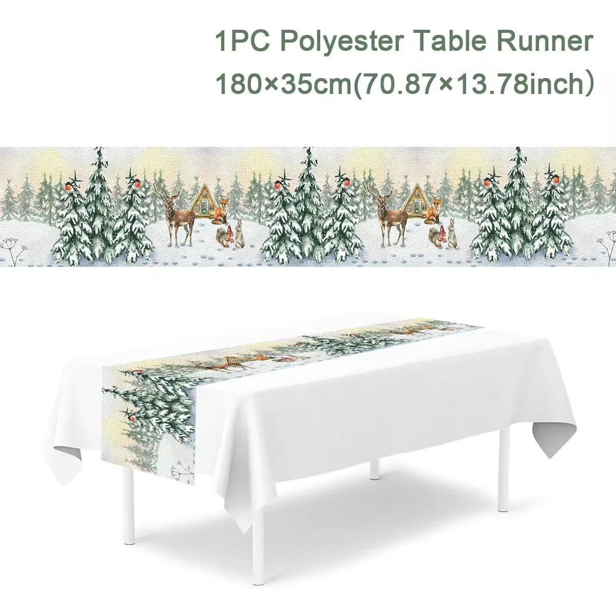 Christmas Table Runner Christmas Decoration for Home Table Runner Christmas Ornament New Year Gifts Home Decor Gifts