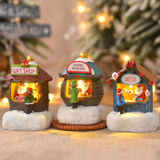 Christmas Home Decoration Christmas House Christmas Ornament Gift Home Desktop Decor Festival Decor Candy Store Showpiece Cute Christmas Gift