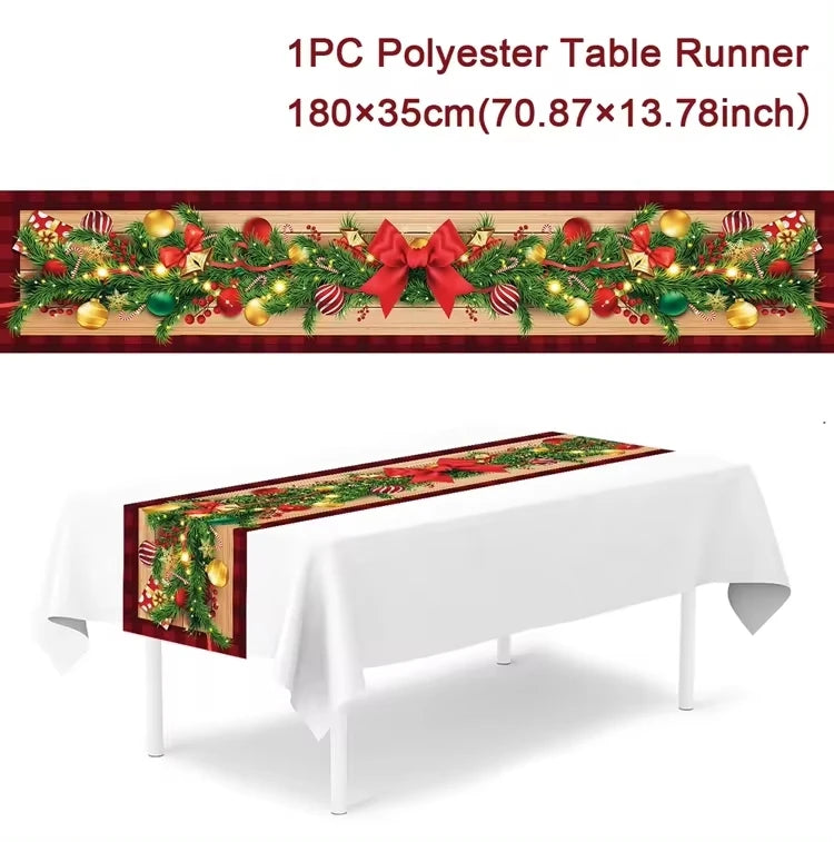 Christmas Table Runner Christmas Decoration for Home Table Runner Christmas Ornament New Year Gifts Home Decor Gifts