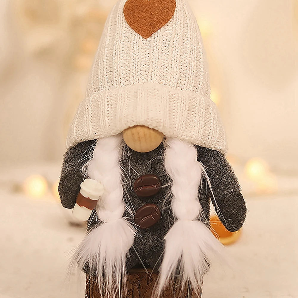 Christmas Doll for Home Christmas Decor Dolls Gnome Dolls New Year Plush Dolls Coffee Bar Decoration Home Desktop Xmas Ornament