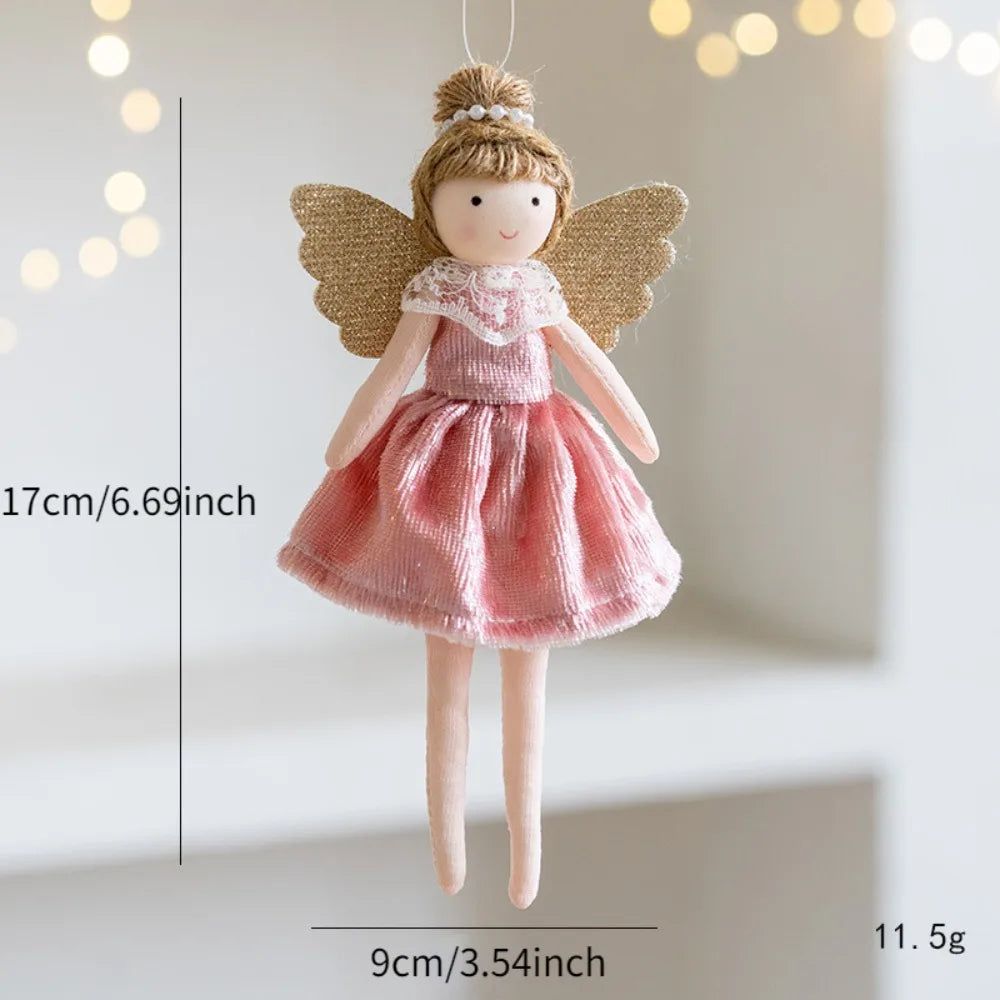 Christmas Dolls Christmas Decoration Ornament New Year Gift Christmas Angel Doll Tree Ornament Xmas Decoration for Home Cute Holiday Gift Decor Christmas Gift for Girls