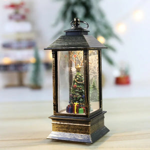 Vintage Christmas Lamp Christmas Storm Lantern Crystal Lamp Christmas Lights Santa Claus Lamp Christmas Party Decoration Christmas Ornament Christmas Gift