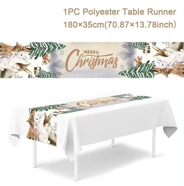 Christmas Table Runner Christmas Decoration for Home Table Runner Christmas Ornament New Year Gifts Home Decor Gifts