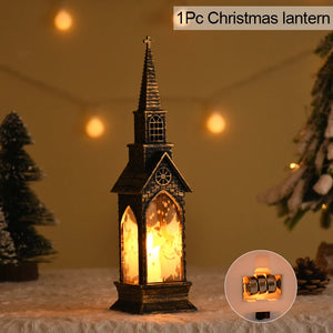 Christmas LED Night Light Santa Claus Snowman Lantern Lamp Table Ornament Christmas Decoration for Home Xmas Gifts Desk Lamp