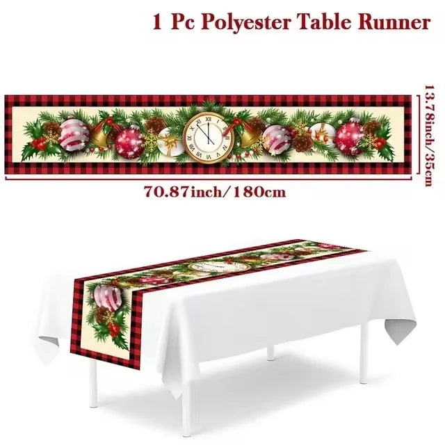 Christmas Table Runner Christmas Decoration for Home Table Runner Christmas Ornament New Year Gifts Home Decor Gifts