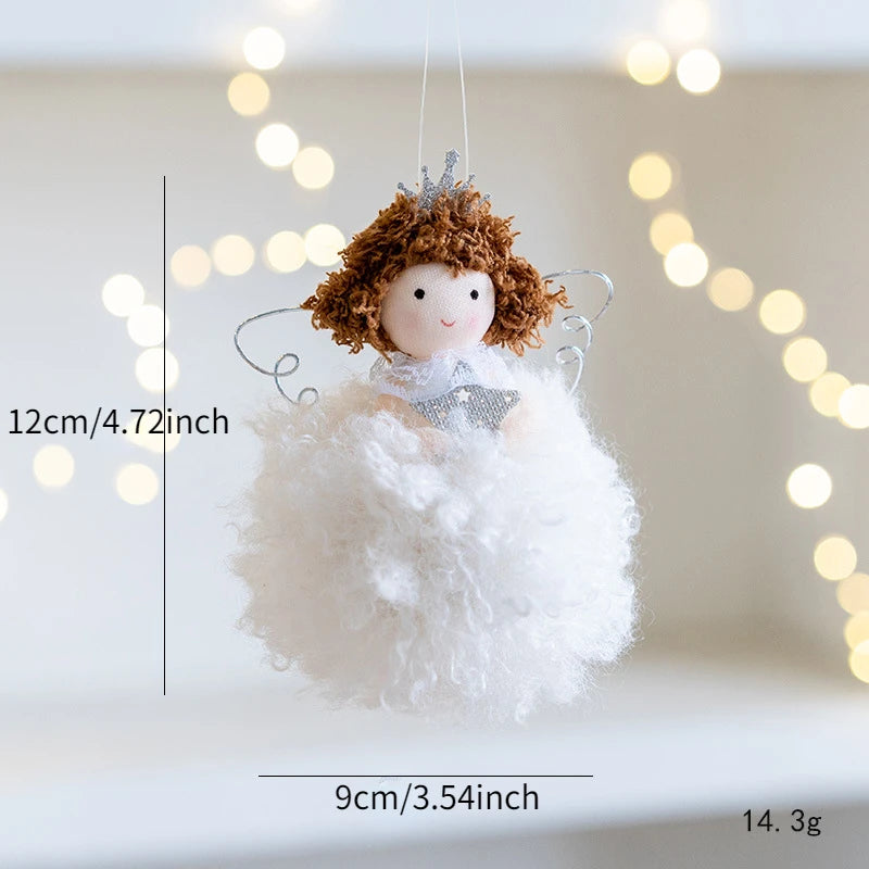 Christmas Dolls Christmas Decoration Ornament New Year Gift Christmas Angel Doll Tree Ornament Xmas Decoration for Home Cute Holiday Gift Decor Christmas Gift for Girls