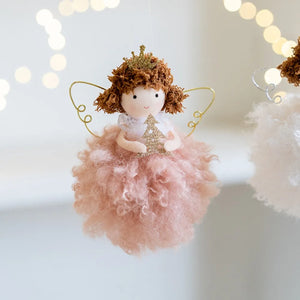 Christmas Dolls Christmas Decoration Ornament New Year Gift Christmas Angel Doll Tree Ornament Xmas Decoration for Home Cute Holiday Gift Decor Christmas Gift for Girls