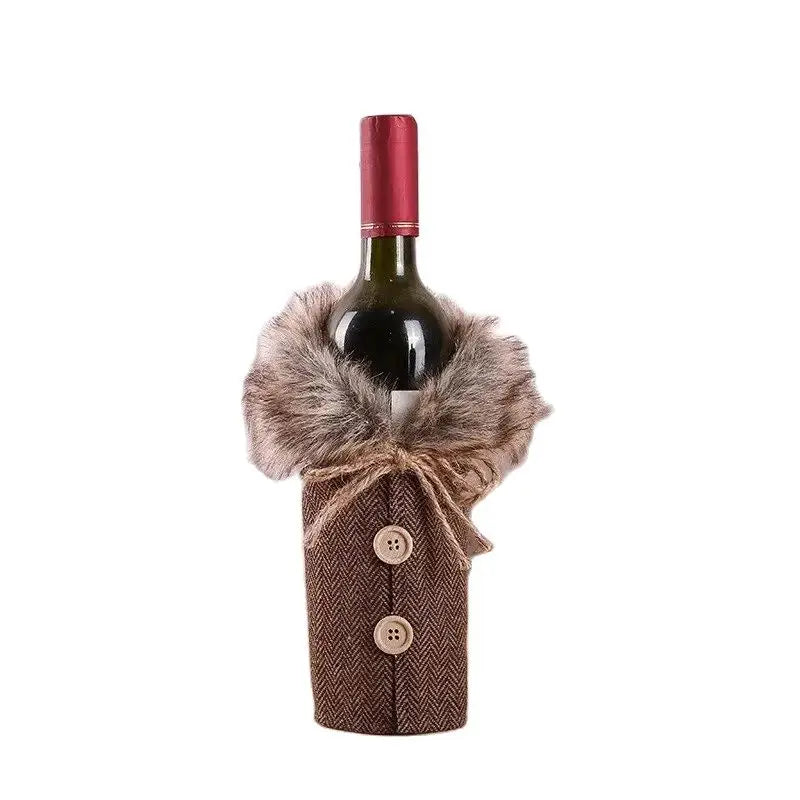 Christmas Wine Bottle Cover Christmas Decorations For Home Christmas Ornament Gifts New Year Decorations