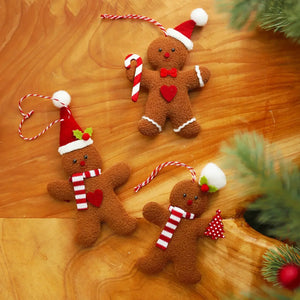 Gingerbread Man Doll Christmas Decoration Pendants Xmas Tree Hanging Ornament Christmas Decoration for Home New Year Ornament Christmas Gift Unique Christmas Ornament