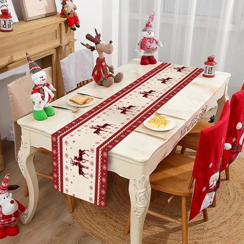 Christmas Table Runner Christmas Decoration for Home Table Runner Christmas Ornament New Year Gifts Home Decor Gifts