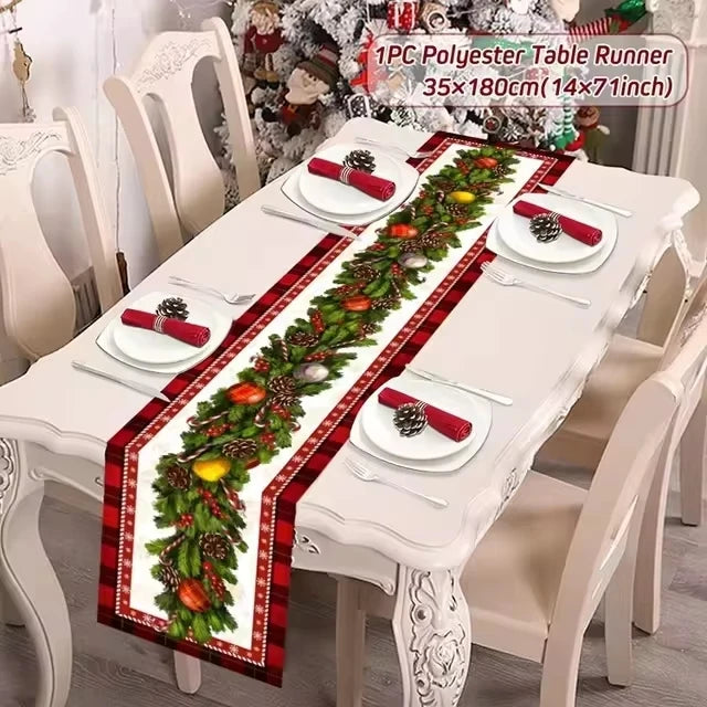 Christmas Table Runner Christmas Decoration for Home Table Runner Christmas Ornament New Year Gifts Home Decor Gifts