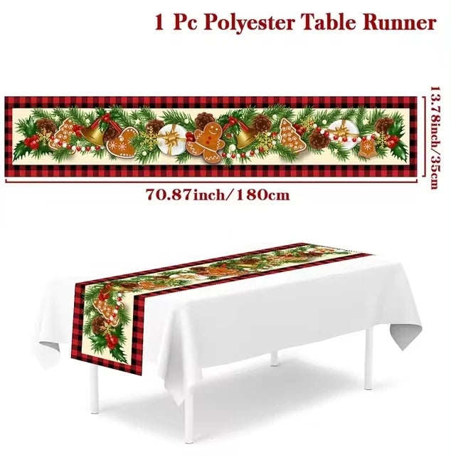 Christmas Table Runner Christmas Decoration for Home Table Runner Christmas Ornament New Year Gifts Home Decor Gifts