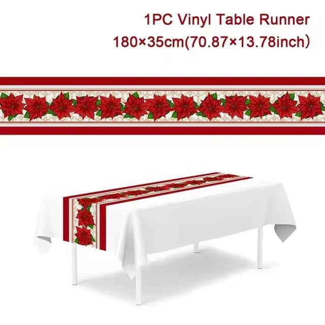 Christmas Table Runner Christmas Decoration for Home Table Runner Christmas Ornament New Year Gifts Home Decor Gifts