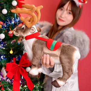 Simulation Reindeer Plush Toy Christmas Deer Plushies Doll Xmas Elk Soft Toys Merry Christmas Gift New Year Decor Best Gifts For Kids For Christmas