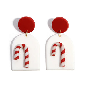 Christmas Earrings for Women Festival Gifts for Women Clay Drop Earrings 3D Handmade Earrings Xmas Accessories Snowman Earring Christmas Party Jewellery Christmas Costume Accessories