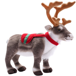 Simulation Reindeer Plush Toy Christmas Deer Plushies Doll Xmas Elk Soft Toys Merry Christmas Gift New Year Decor Best Gifts For Kids For Christmas