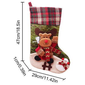 Christmas Stockings Christmas Tree Cute Stockings Holiday Stockings Christmas Stuffers Candy Bag Christmas Gift Bag Santa Elk Socks Fireplace Decorations