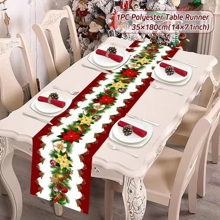 Christmas Table Runner Christmas Decoration for Home Table Runner Christmas Ornament New Year Gifts Home Decor Gifts