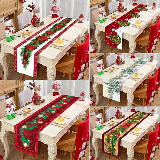 Christmas Table Runner Christmas Decoration for Home Table Runner Christmas Ornament New Year Gifts Home Decor Gifts