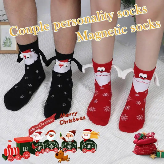 Couple Socks Hand Holding Socks With Magnetic Suction In The Tube For Couples And Versatile Socks Christmas Socks Christmas Gifts for Couples