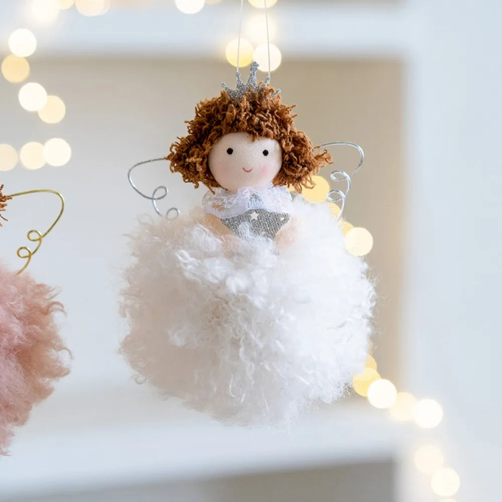 Christmas Dolls Christmas Decoration Ornament New Year Gift Christmas Angel Doll Tree Ornament Xmas Decoration for Home Cute Holiday Gift Decor Christmas Gift for Girls