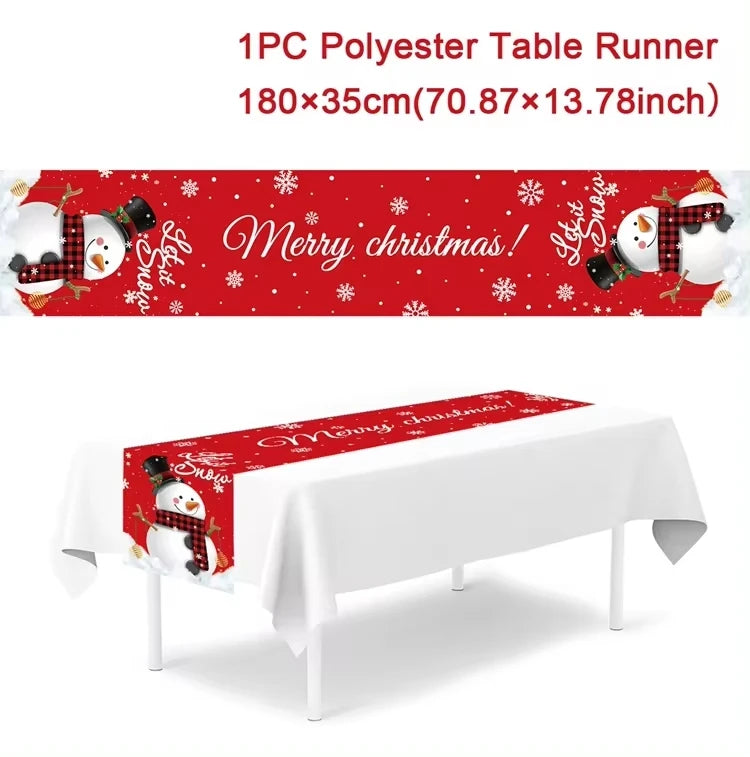 Christmas Table Runner Christmas Decoration for Home Table Runner Christmas Ornament New Year Gifts Home Decor Gifts