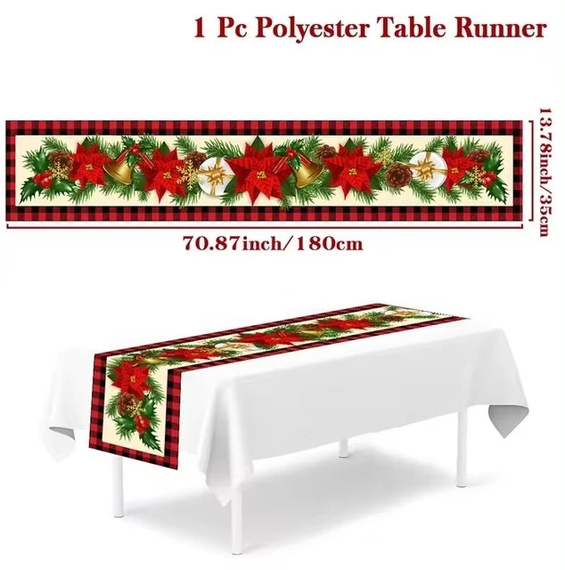 Christmas Table Runner Christmas Decoration for Home Table Runner Christmas Ornament New Year Gifts Home Decor Gifts