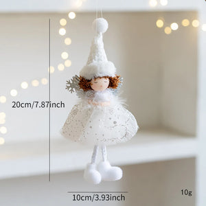 Christmas Dolls Christmas Decoration Ornament New Year Gift Christmas Angel Doll Tree Ornament Xmas Decoration for Home Cute Holiday Gift Decor Christmas Gift for Girls