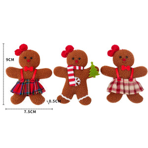 Gingerbread Man Doll Christmas Decoration Pendants Xmas Tree Hanging Ornament Christmas Decoration for Home New Year Ornament Christmas Gift Unique Christmas Ornament