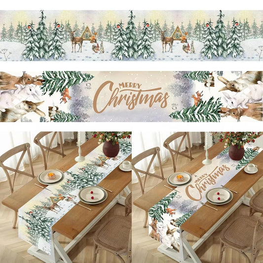 Christmas Table Runner Christmas Decoration for Home Table Runner Christmas Ornament New Year Gifts Home Decor Gifts